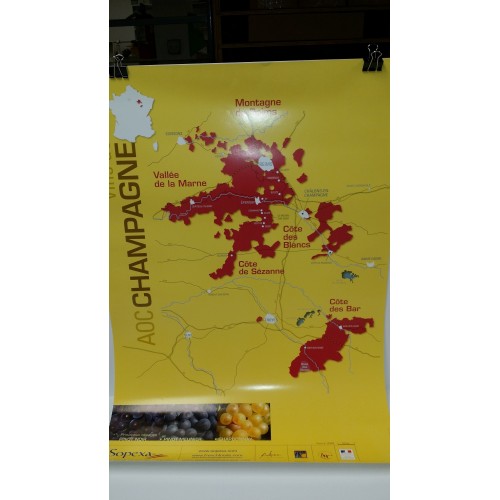Map, Wines of France large EDU103